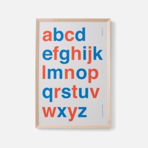 Open Alphabet Print::Blue Red::Main in zoom modal